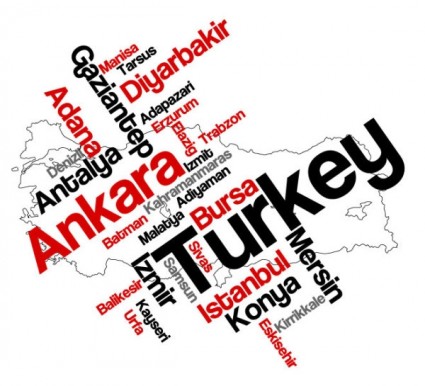 wilayah nasional Turki vektor