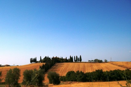 Tuscany lansekap rumah
