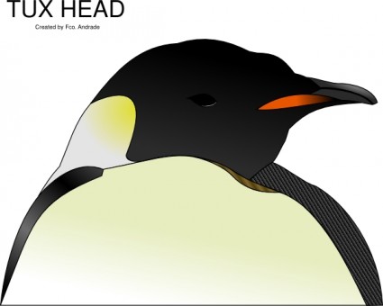 Tux cabeça clip-art