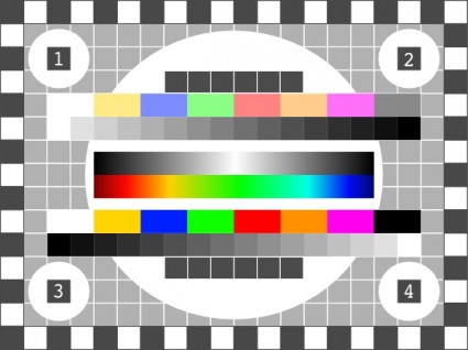 TV teste tela clip-art