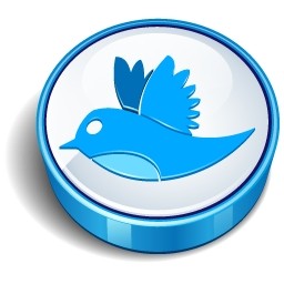 segno di uccello di Twitter