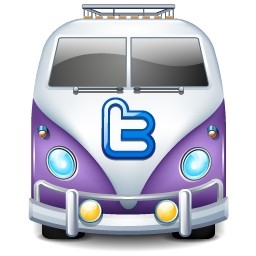Twitter bus ungu