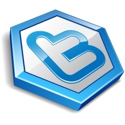 Twitter hexa azul