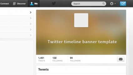 Twitter Timeline Banner Vorlage