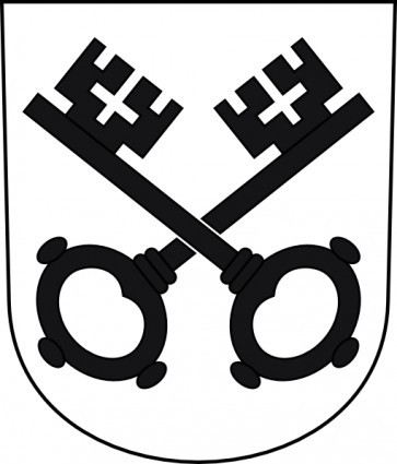 zwei Schlüssel Wipp Dorf Wappen ClipArt