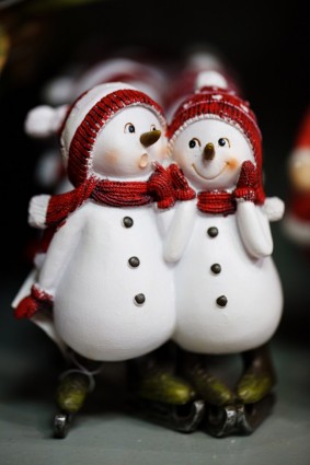 dois bonecos de neve