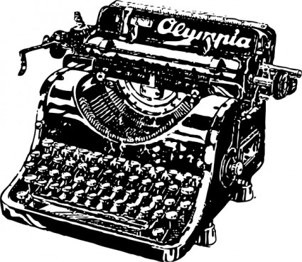 clip art de máquina de escribir