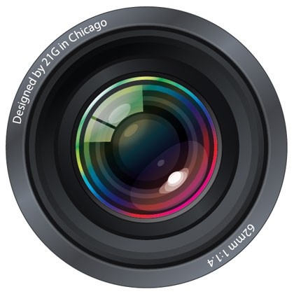 lentes de cámara ultra realista gráficos vectoriales gratis