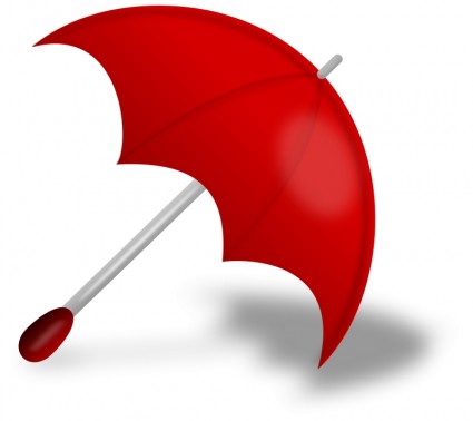 guarda-chuva vermelha