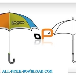 Regenschirm-Vorlage