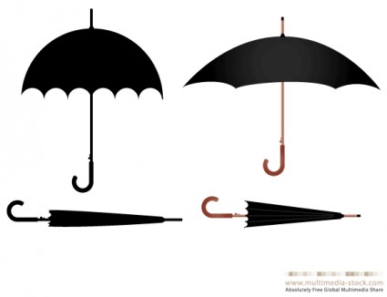 parasol wektor zestaw