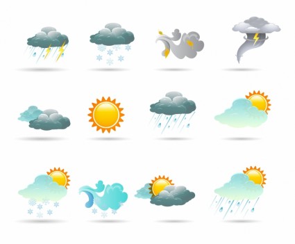 universelle Symbole Wetter