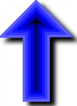 flecha azul profundo negro clip art