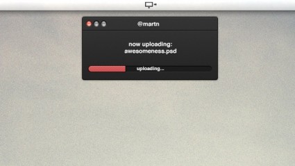 Uploader-Mac-app-Benutzeroberfläche