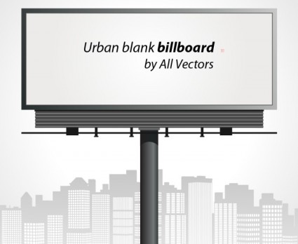 panneau d'affichage vide urbain