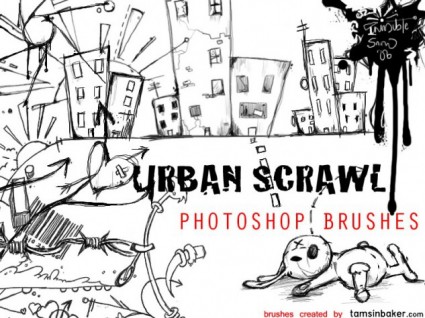Urban scrawl brosse pack