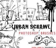 Urban Scrawl Photoshop Pinsel
