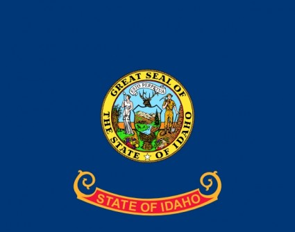 米国アイダホ州旗をクリップアートします。