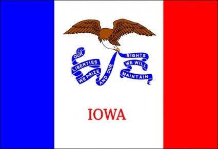 nos bandera de iowa clip art