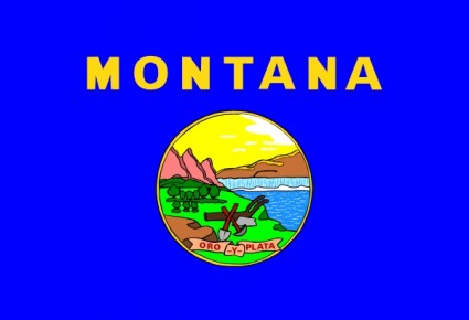 Nós bandeira montana clip-art