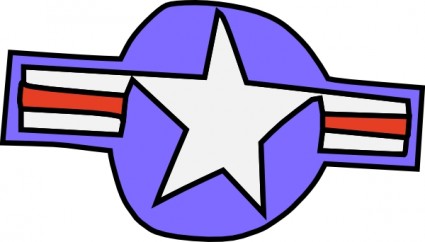 米海軍クリップ アートの 3 つ星します。