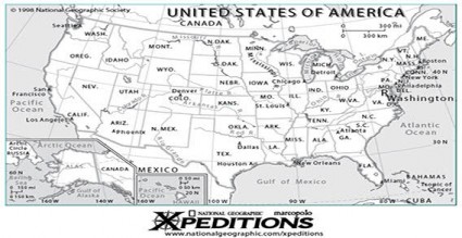 خريطة الولايات المتحدة الأمريكية