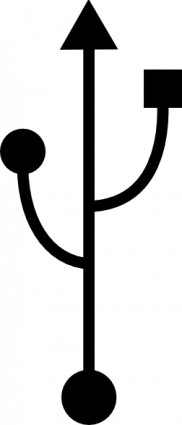 ClipArt simbolo del dispositivo USB