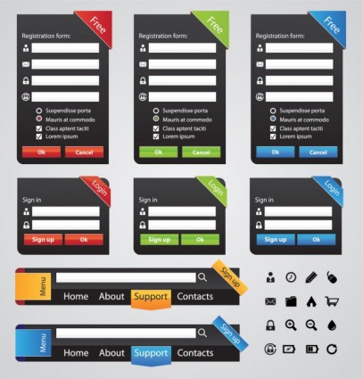 Useful Page Elements Vector