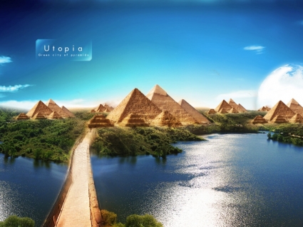 Utopia Wallpaper Photo Manipulated Nature