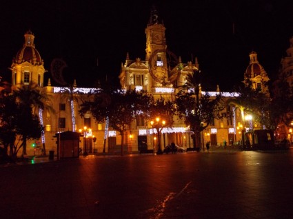 Valencia-Spanien-Nacht