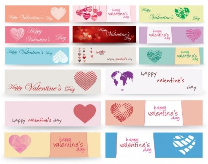 San Valentino giorno banner vettoriale
