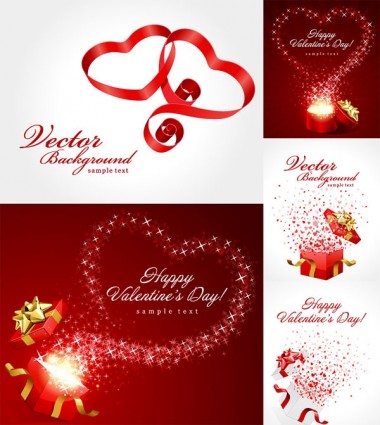 Valentine ngày quà ribbon và clip art