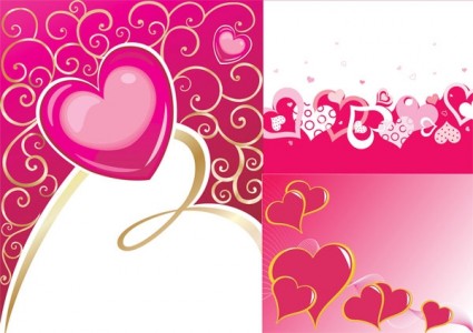 Valentin Tag Herzförmiger Vektor Hintergrund