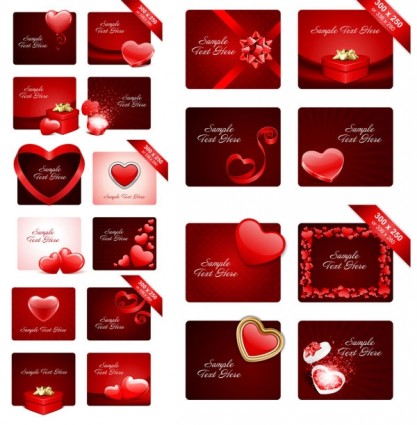 San Valentino giorno romantico elementi vettore