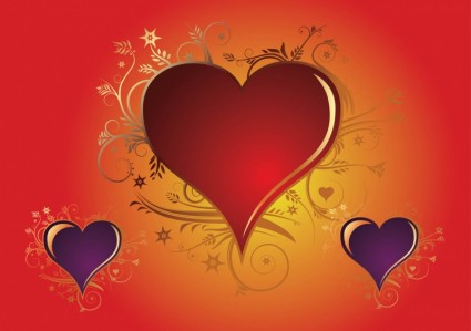vetores de coração dia dos Namorados