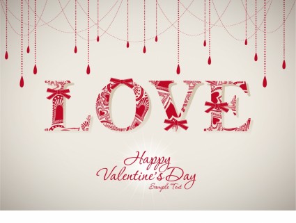 Valentine Love Silhouette Vector