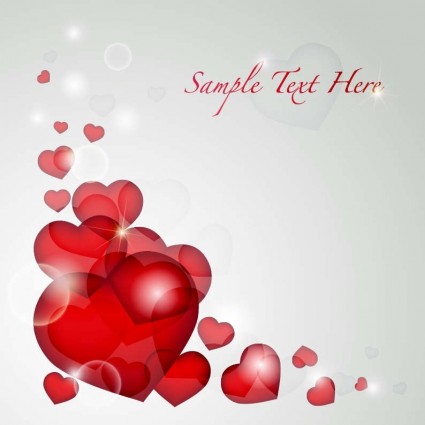 Saint-Valentin rsquo s jour coeur carte vectorielle