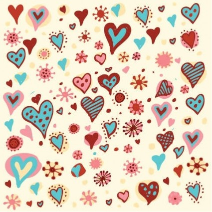 Valentine S Day Hearts Pattern Vector Graphic