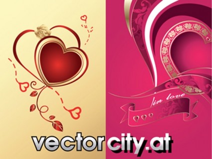 Valentine s jantung vektor gratis