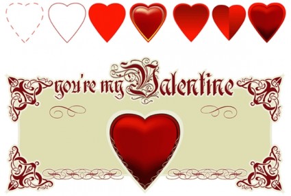 vector de corazón San Valentín s