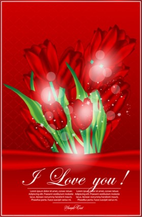 vector de tarjeta de felicitación de día valentine39s