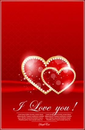 valentine39s день поздравительной открытки вектор