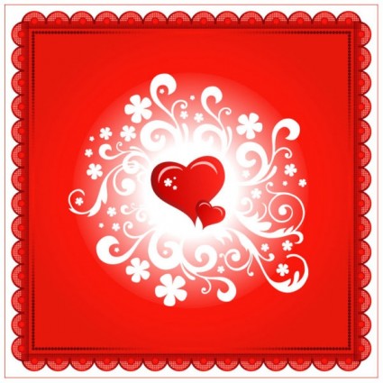 vecteur de carte heartshaped valentine39s jour