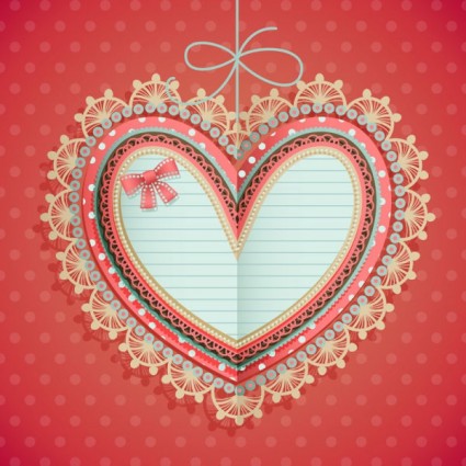 valentine39s วัน heartshaped แท็กเวกเตอร์