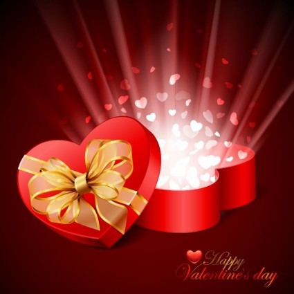 Hari Valentine kartu vektor ilustrasi