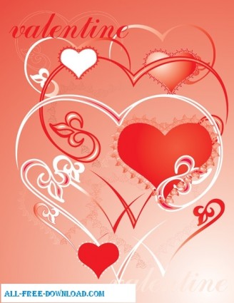 День Святого Валентина любовь орнамент