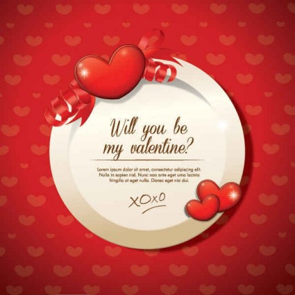 Valentines Design-Vektor-Grafik-Hintergrund