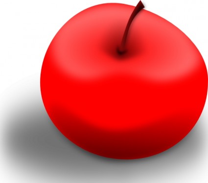 Valessiobrito Apfel rot ClipArt