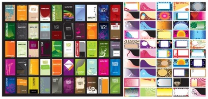 مجموعة متنوعة من ناقلات قالب بطاقة الخلفية