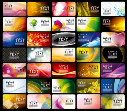 разнообразие вектора шаблон визитной карточки